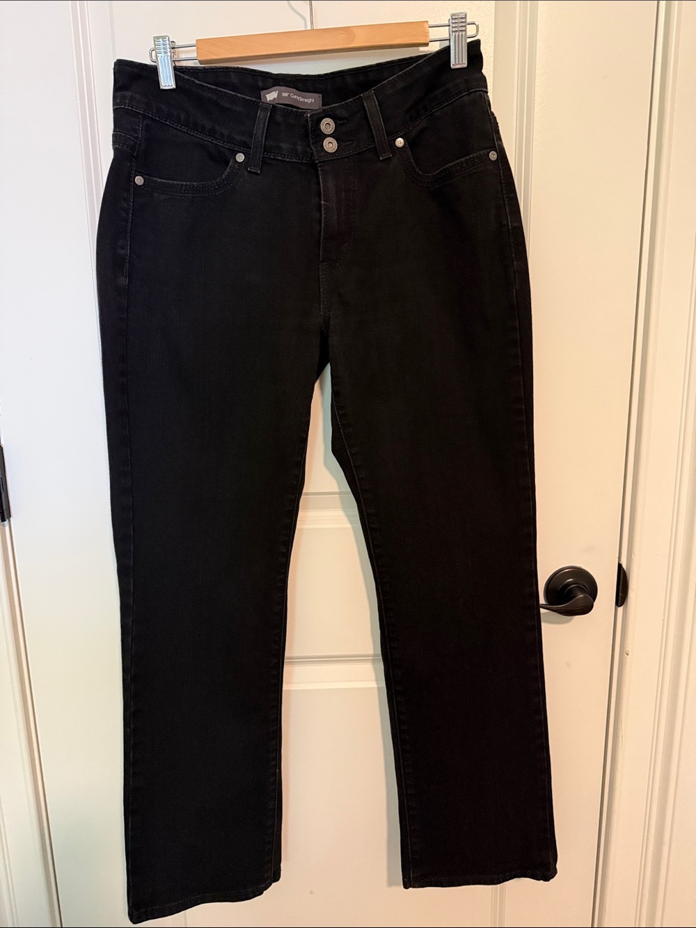 Levi’s Black Women’s 529 Jeans - Curvy Straight Fit, 12S